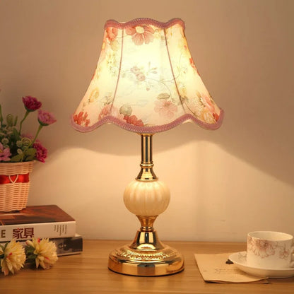Vintage Lamp | Retro Flower Table Lamp-Table Lamp-Sasha Sydney