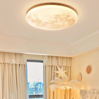 Flush Mount Ceiling Light | Moon LED Light-Ceiling Light-Sasha Sydney