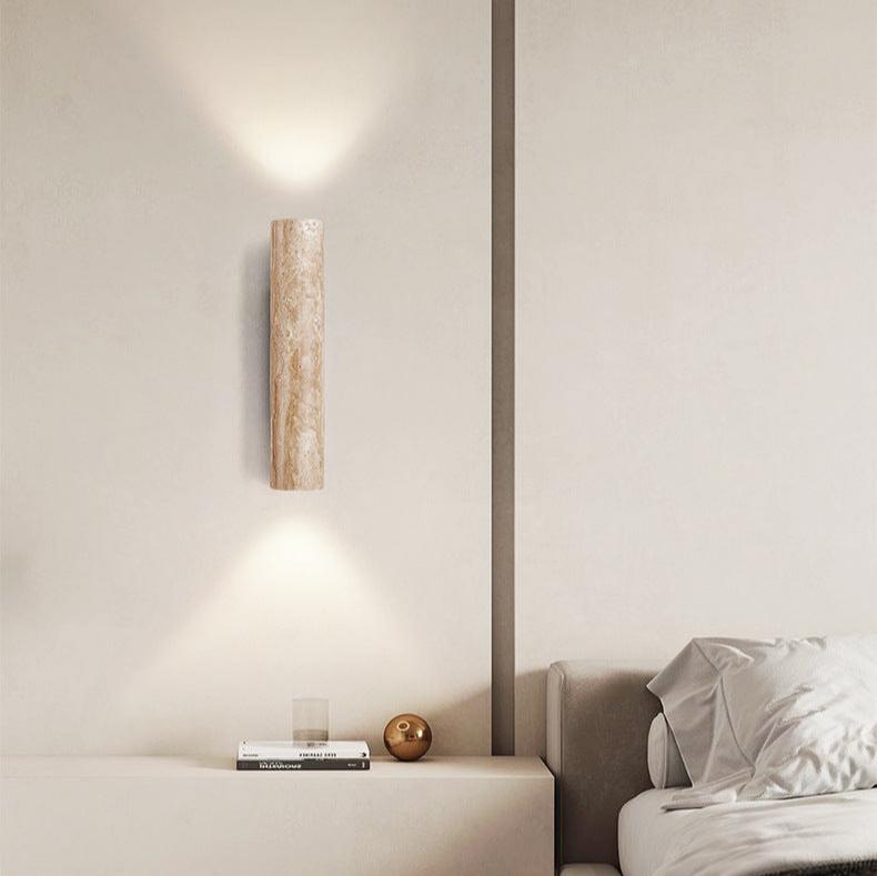 Up Down Wall Light | Japandi Stone Wall Sconce-Wall Lamp-Sasha Sydney