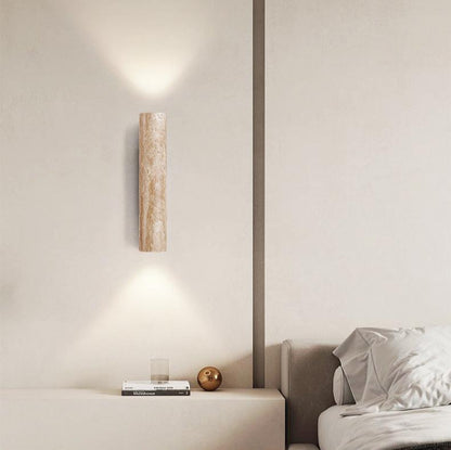Up Down Wall Light | Japandi Stone Wall Sconce-Wall Lamp-Sasha Sydney