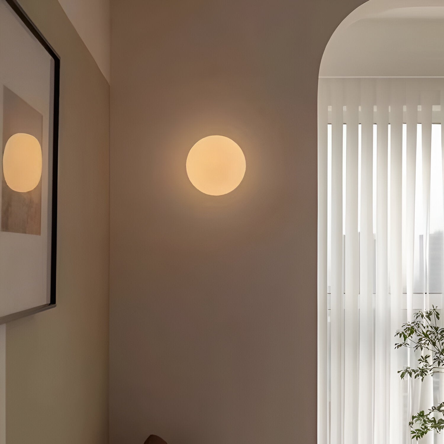 Sphere Wall Light | Round Glass Wall Sconce-Wall Light-Sasha Sydney