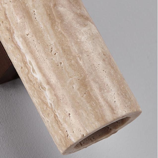 Up Down Wall Light | Japandi Stone Wall Sconce-Wall Lamp-Sasha Sydney
