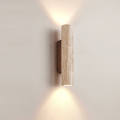 Up Down Wall Light | Japandi Stone Wall Sconce-Wall Lamp-Sasha Sydney
