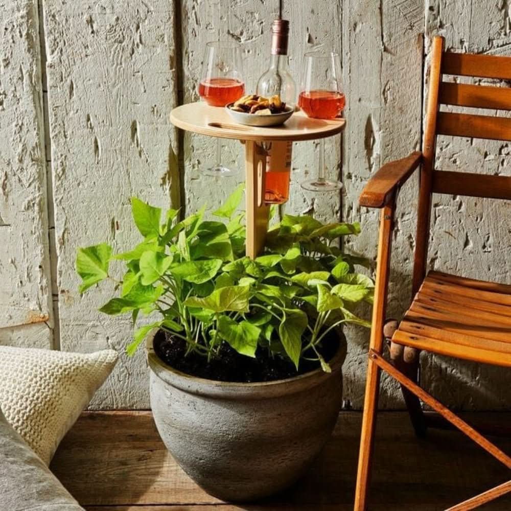 Rustic Wine Picnic Table | Foldable Design Outdoor Entertaining-Table-Sasha Sydney