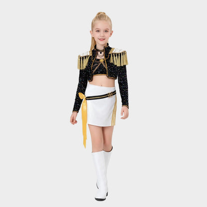 Pop Idol Costume Stage Outfit Cosplay Set Kids Adults