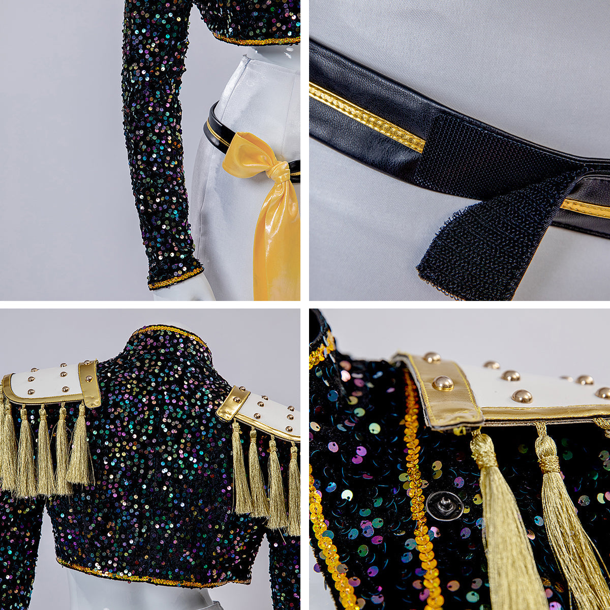 Pop Idol Costume Stage Outfit Cosplay Set Kids Adults - Image 10