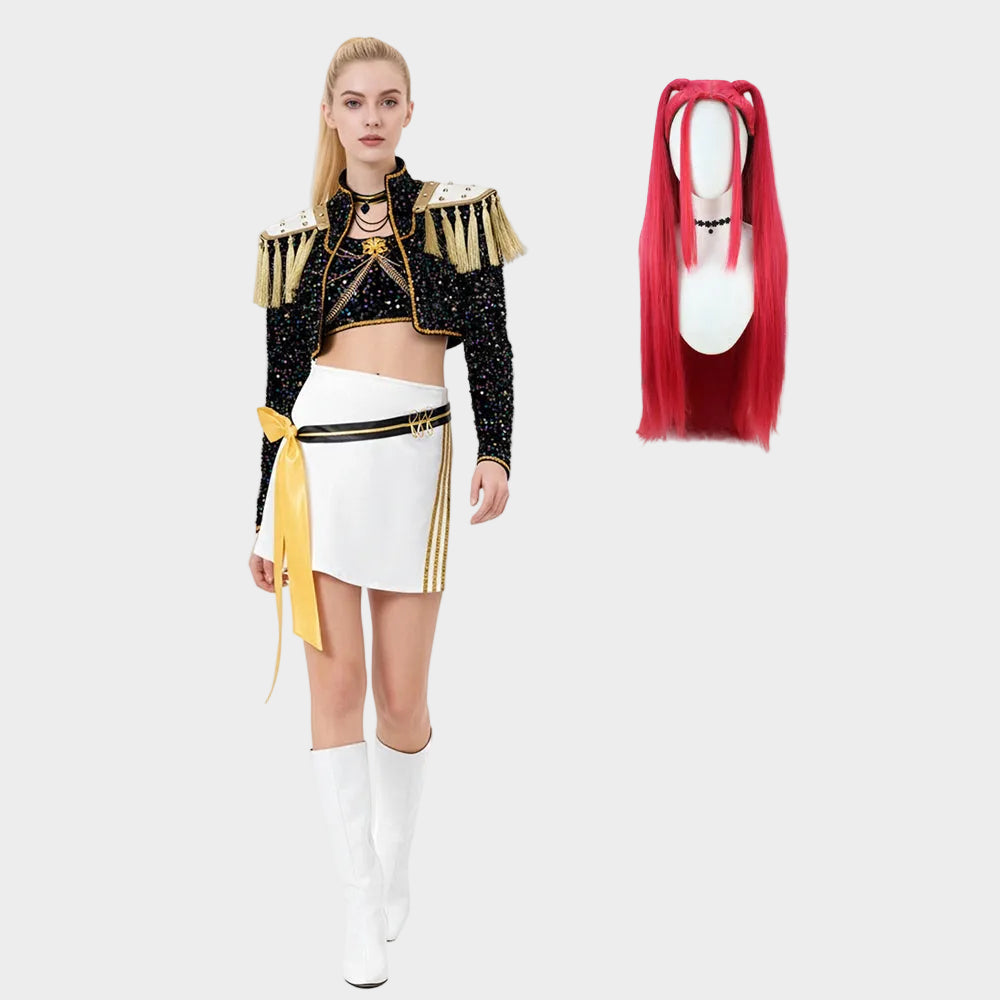 Pop Idol Costume Stage Outfit Cosplay Set Kids Adults - Image 5