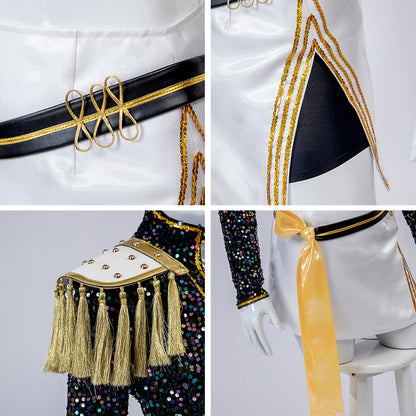 Pop Idol Costume Stage Outfit Cosplay Set Kids Adults - Image 9
