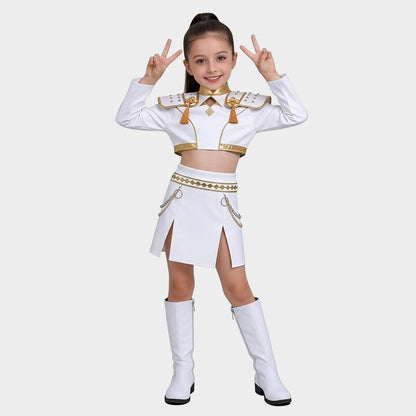Girls Performance Costume Set | Long Sleeve Stage Outfit Themed Events-Costume Set-Sasha Sydney