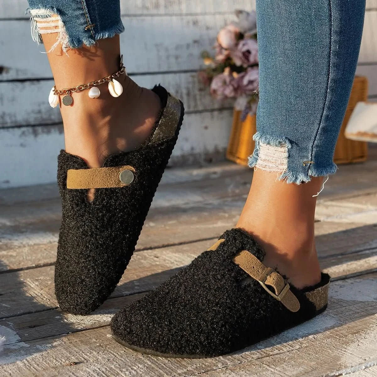 Women Mules | Winter Slip-On Clogs-Women Shoes-Sasha Sydney