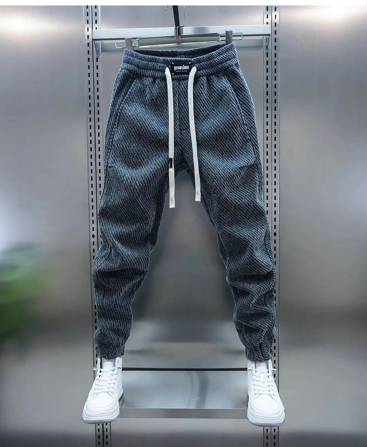 Wilberg | Men’s Patterned Drawstring Pants | Modern Textured