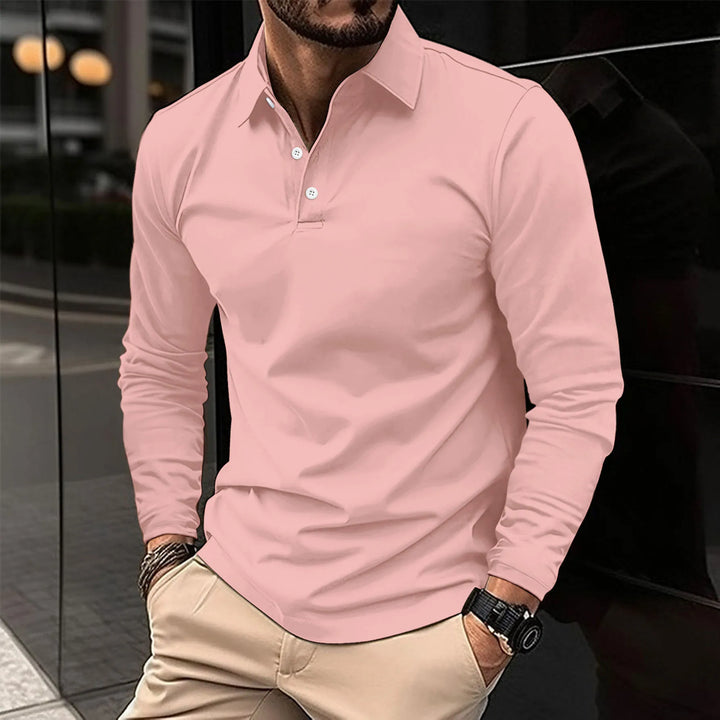Lachlan | Men’s Long-Sleeve Polo Shirt | Modern Fit