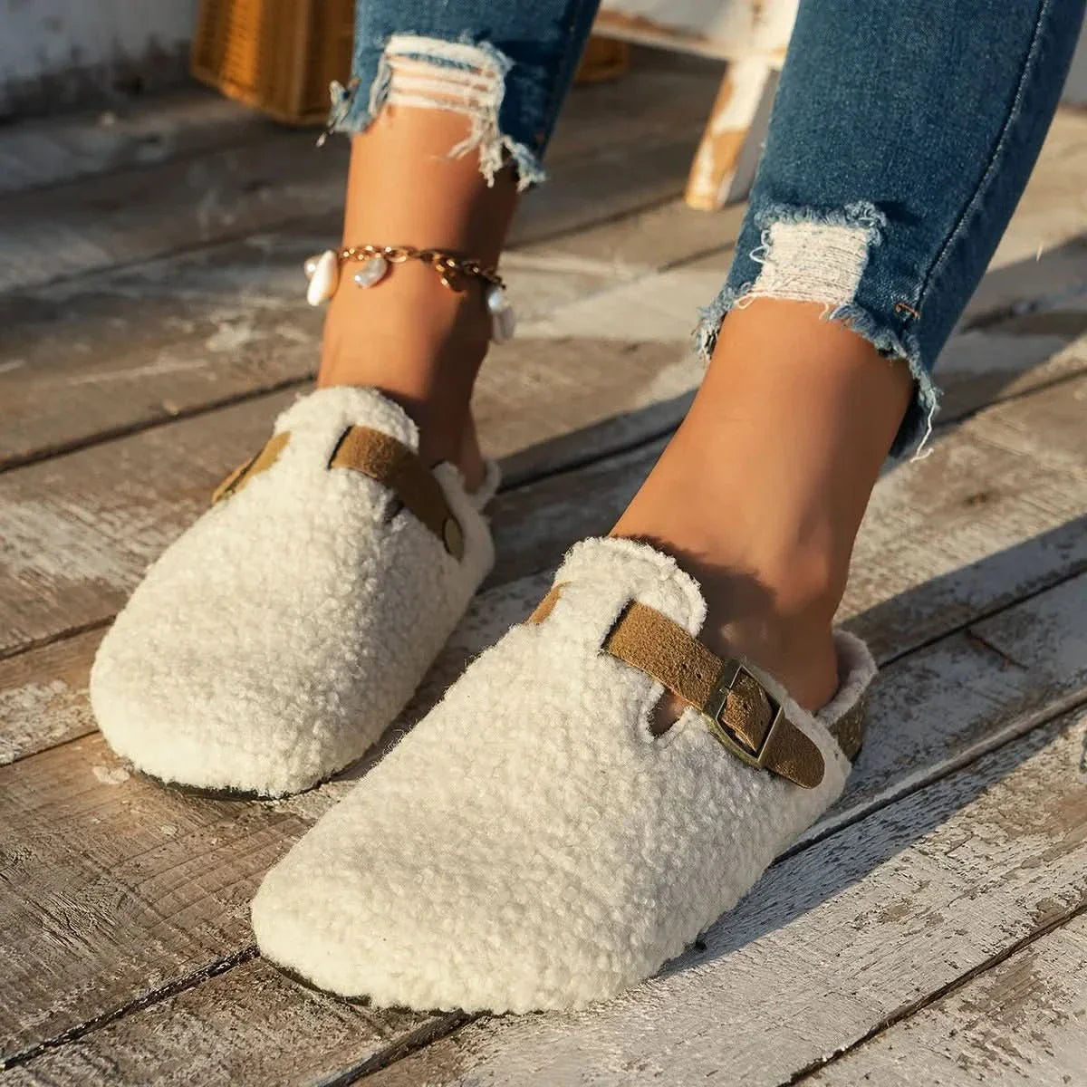 Women Mules | Winter Slip-On Clogs-Women Shoes-Sasha Sydney