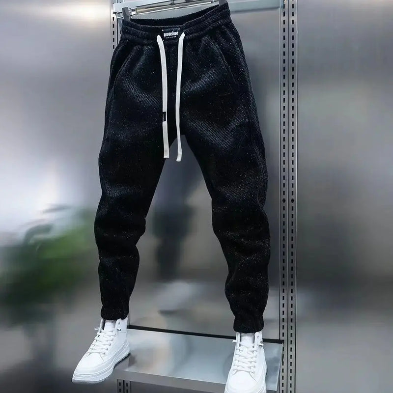 Wilberg | Men’s Patterned Drawstring Pants | Modern Textured