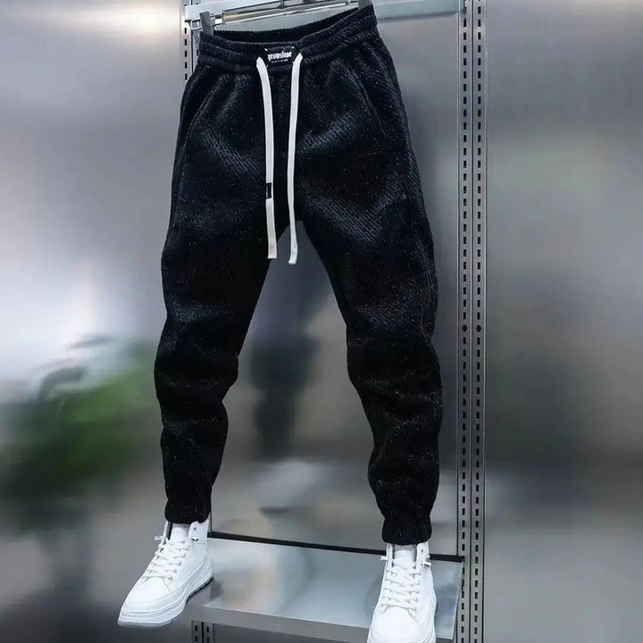 Wilberg | Men’s Patterned Drawstring Pants | Modern Textured