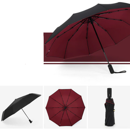 Compact Folding Umbrella | Windproof Large Coverage Rainy Days-Umbrella-Sasha Sydney