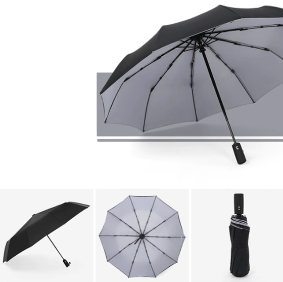 Compact Folding Umbrella | Windproof Large Coverage Rainy Days-Umbrella-Sasha Sydney