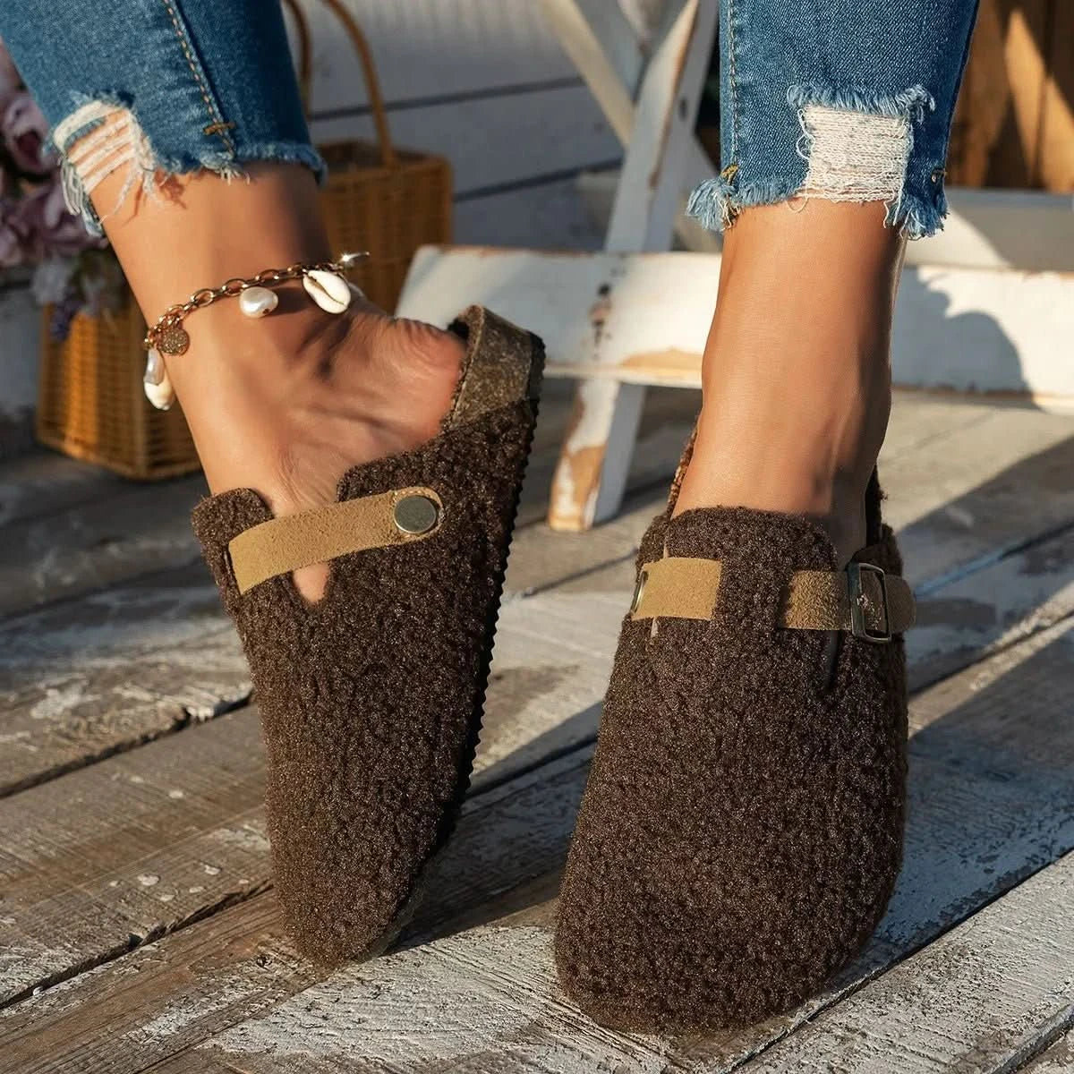 Women Mules | Winter Slip-On Clogs-Women Shoes-Sasha Sydney