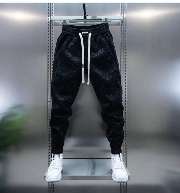 Wilberg | Men’s Patterned Drawstring Pants | Modern Textured