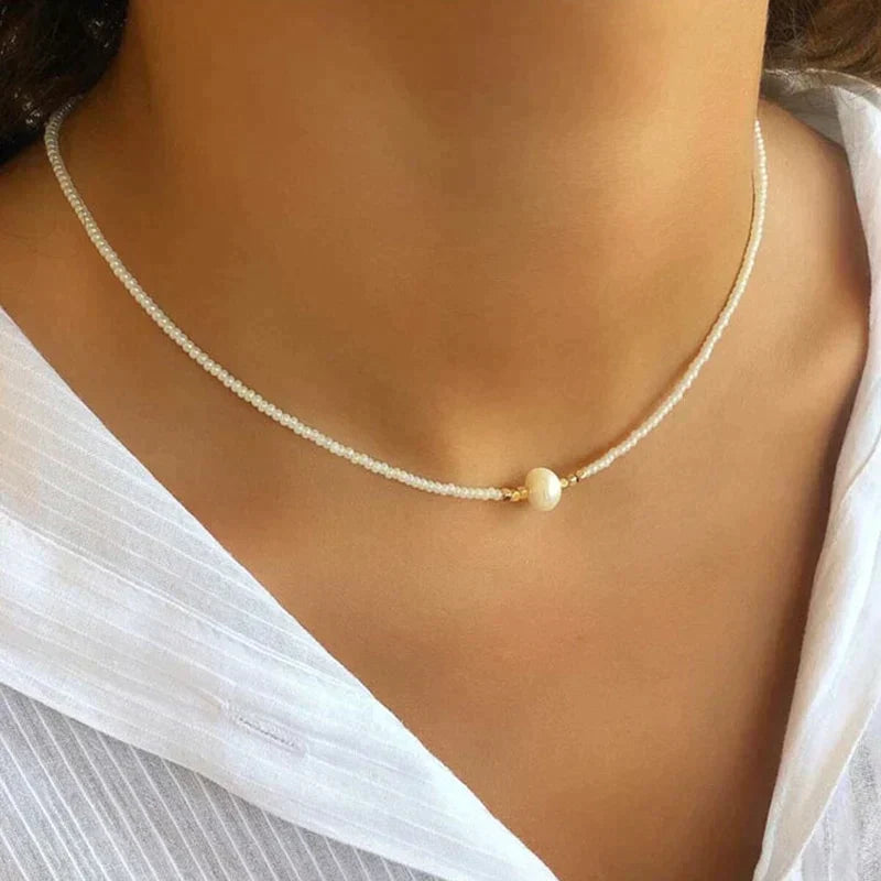 Ayla | Women Elegant Pearl Necklace | Balanced Energy