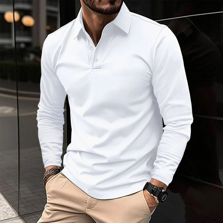 Lachlan | Men’s Long-Sleeve Polo Shirt | Modern Fit