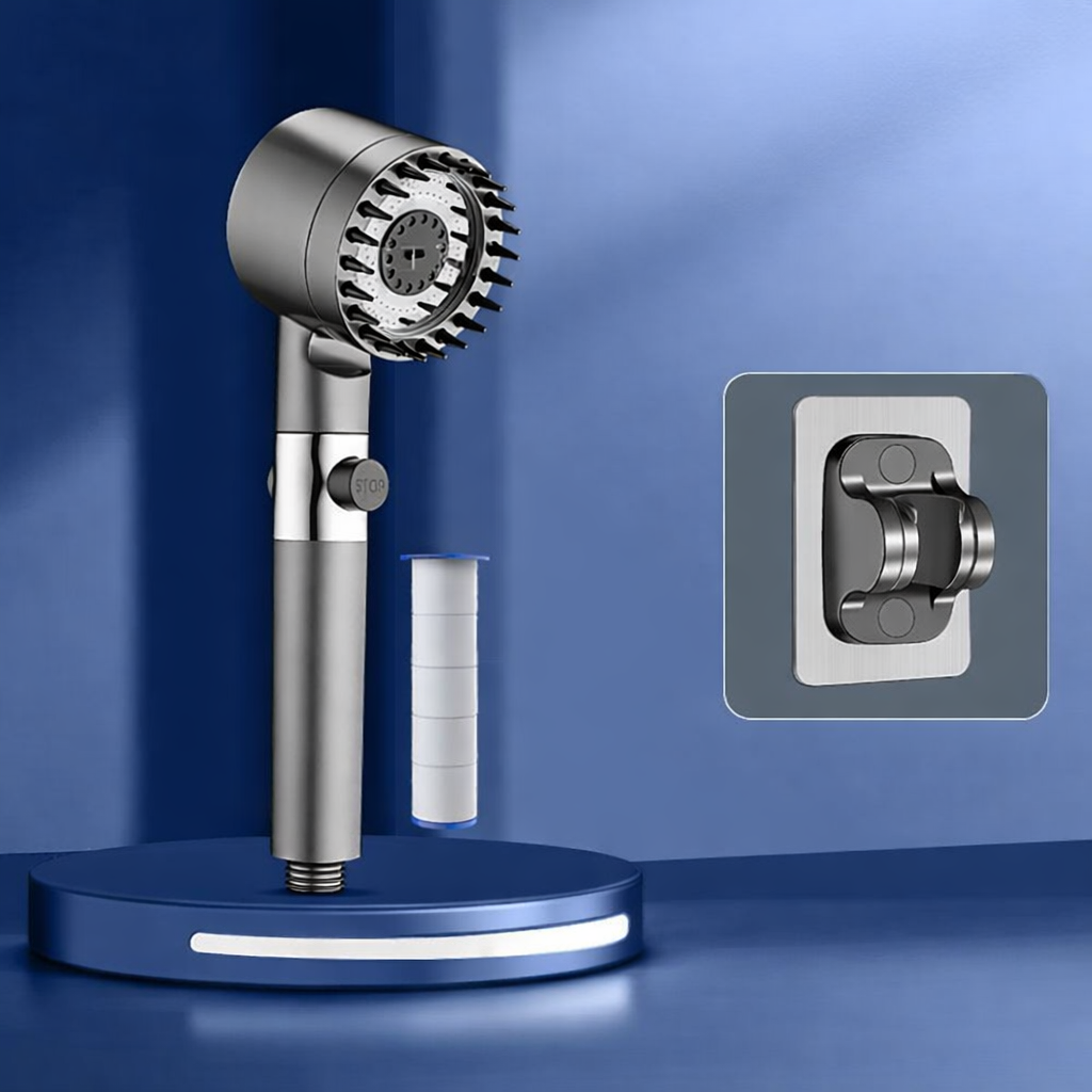High Pressure Shower Head | Adjustable Spray Water Saving Bathroom-Shower Heads-Sasha Sydney