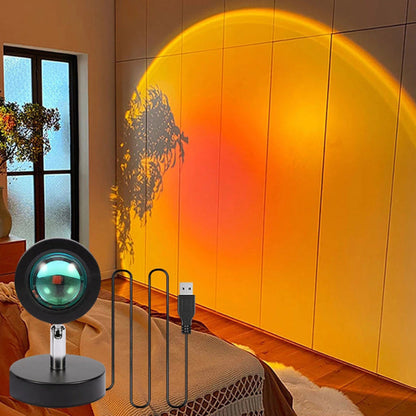 Modern Sunset Projection Lamp | Adjustable Light Projection Ambient Home Decor-Table Lamp-Sasha Sydney