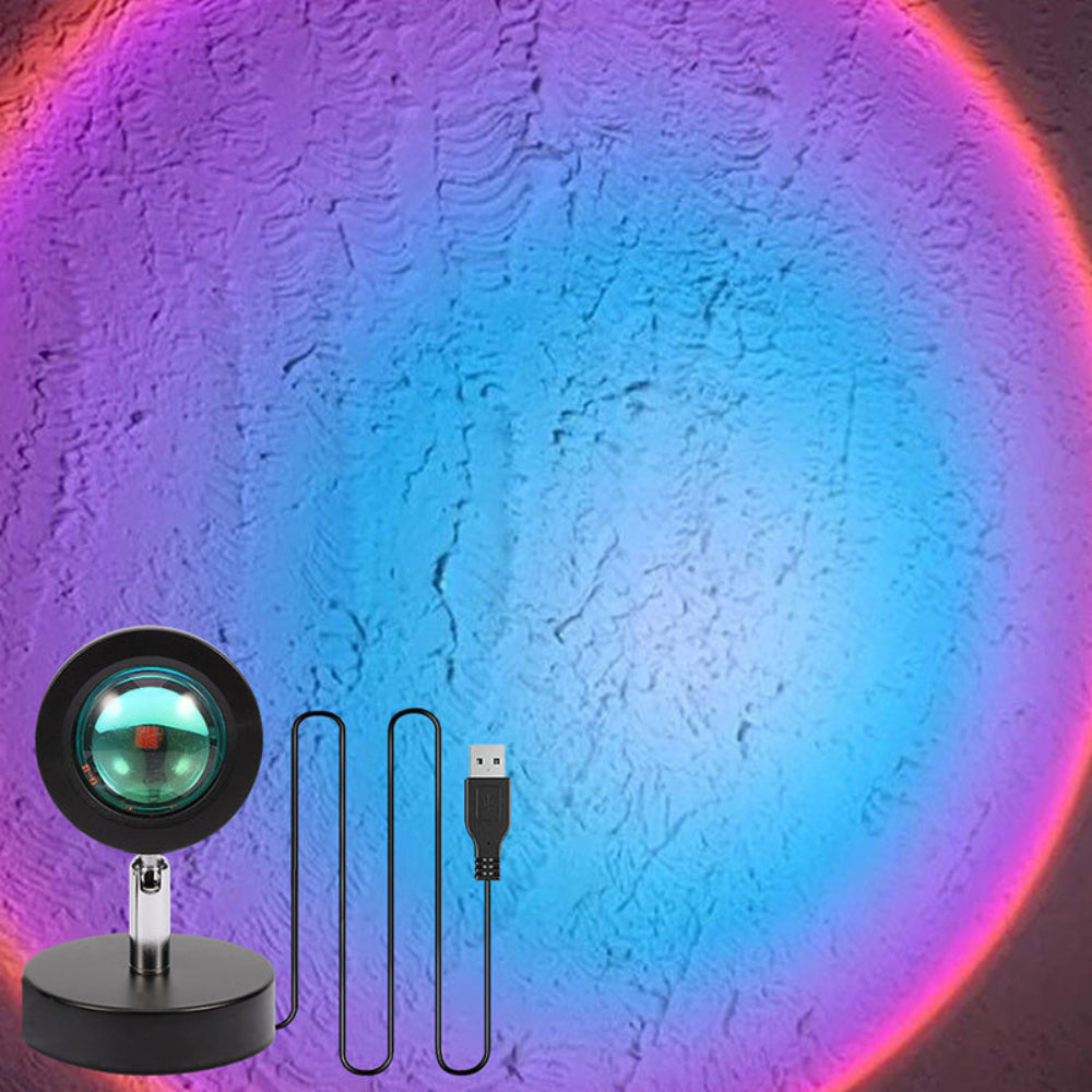 Modern Sunset Projection Lamp | Adjustable Light Projection Ambient Home Decor-Table Lamp-Sasha Sydney