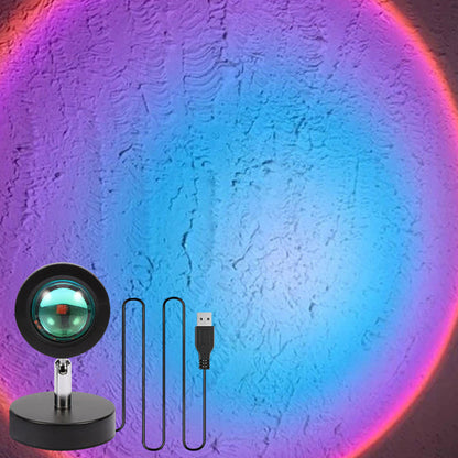 Modern Sunset Projection Lamp | Adjustable Light Projection Ambient Home Decor-Table Lamp-Sasha Sydney