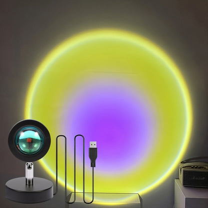 Modern Sunset Projection Lamp | Adjustable Light Projection Ambient Home Decor-Table Lamp-Sasha Sydney