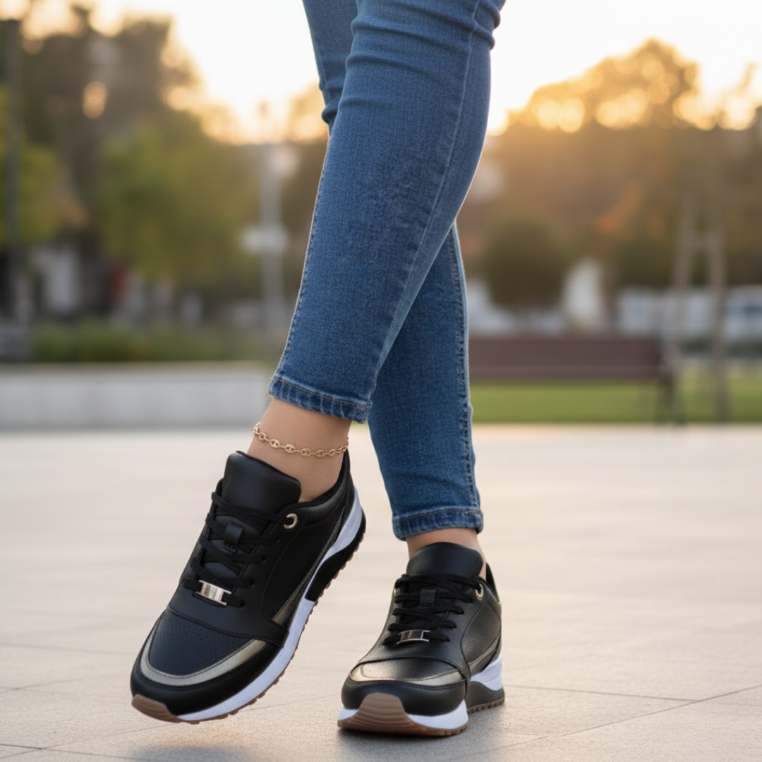 Women Sneakers | Sleek Lace-Up Everyday Style