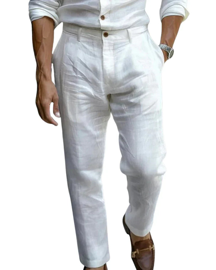 Joel | Men’s Breathable Linen Pants | Smart Comfort