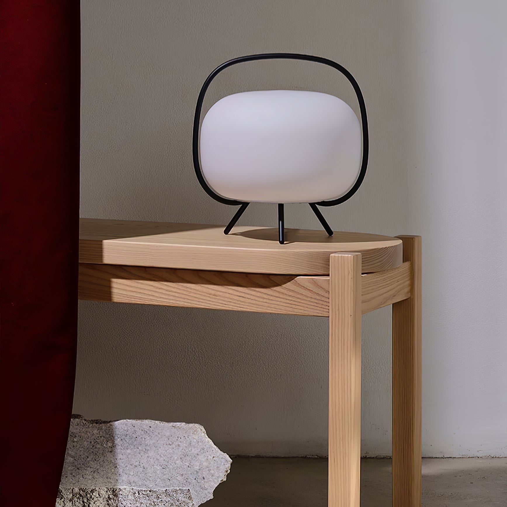 Table Lamp | Modern Round Bedside Lamp-Table Lamp-Sasha Sydney