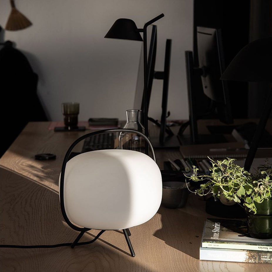Table Lamp | Modern Round Bedside Lamp-Table Lamp-Sasha Sydney
