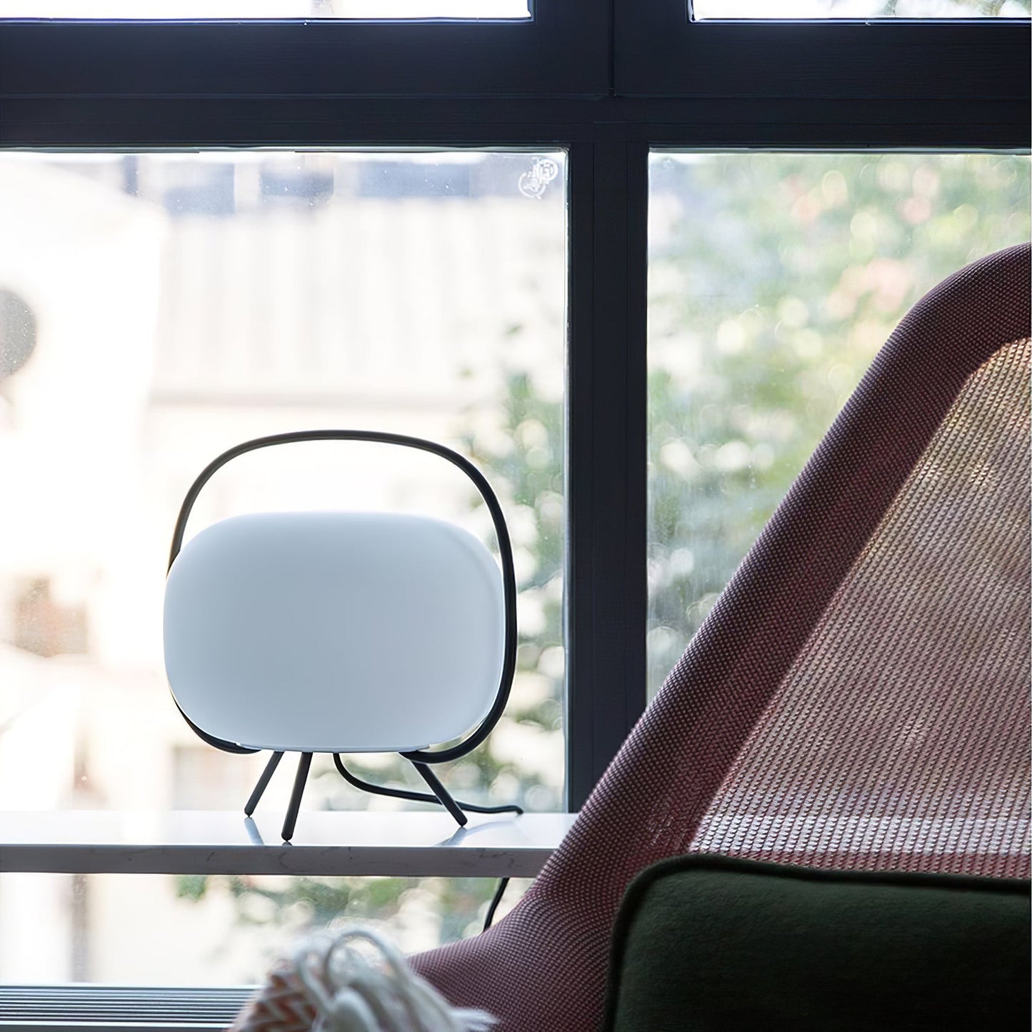 Table Lamp | Modern Round Bedside Lamp-Table Lamp-Sasha Sydney