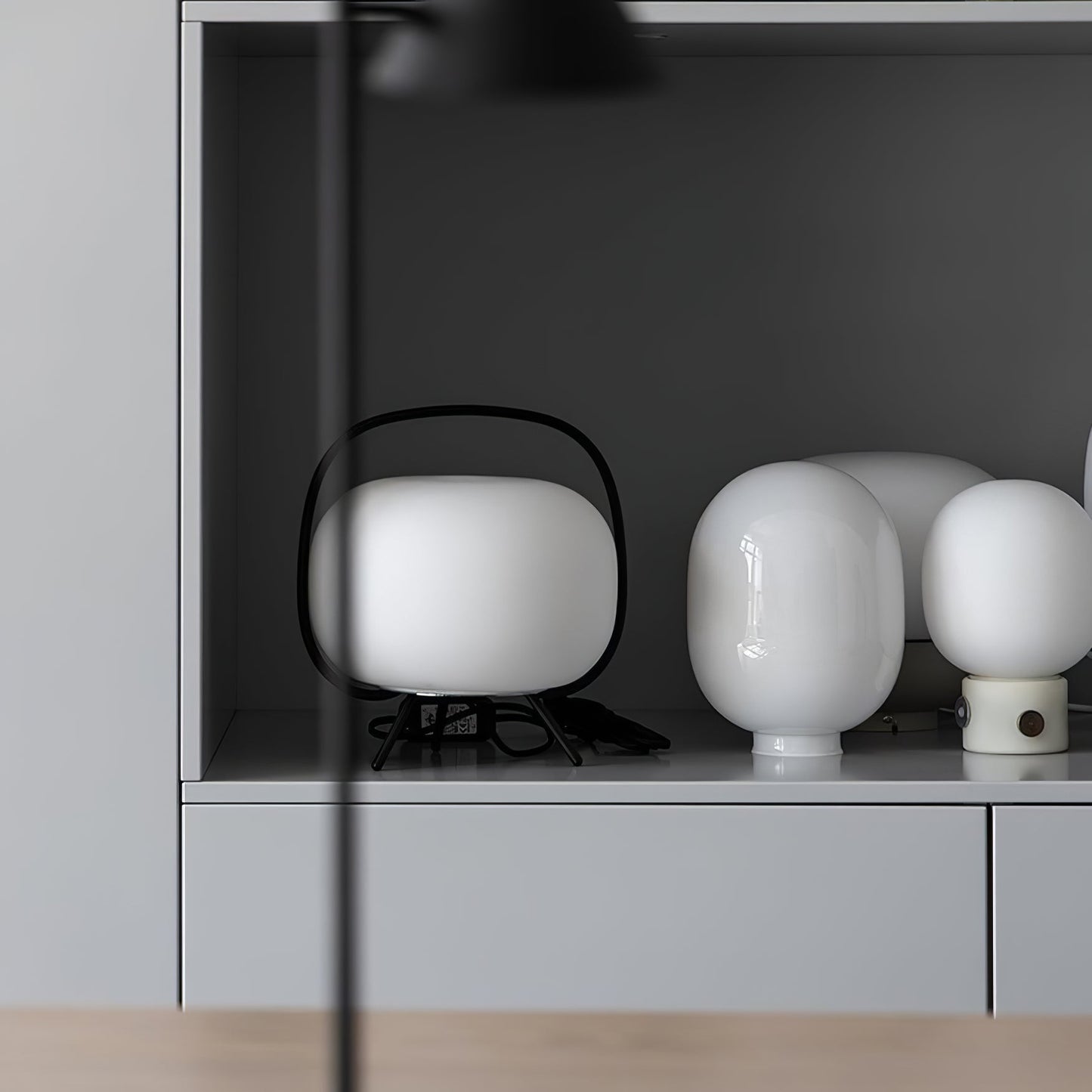 Table Lamp | Modern Round Bedside Lamp-Table Lamp-Sasha Sydney