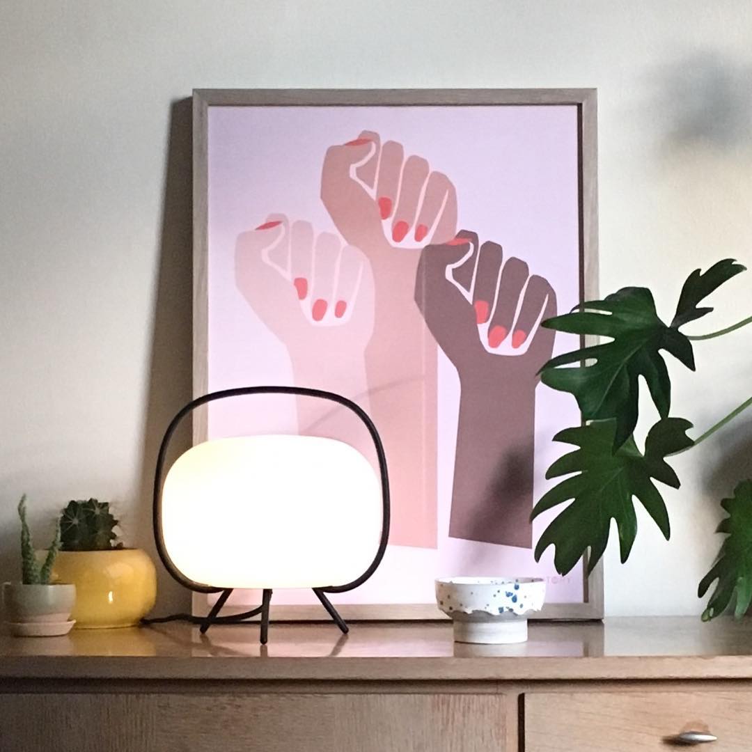 Table Lamp | Modern Round Bedside Lamp-Table Lamp-Sasha Sydney