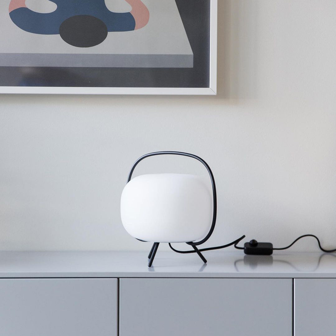 Table Lamp | Modern Round Bedside Lamp-Table Lamp-Sasha Sydney