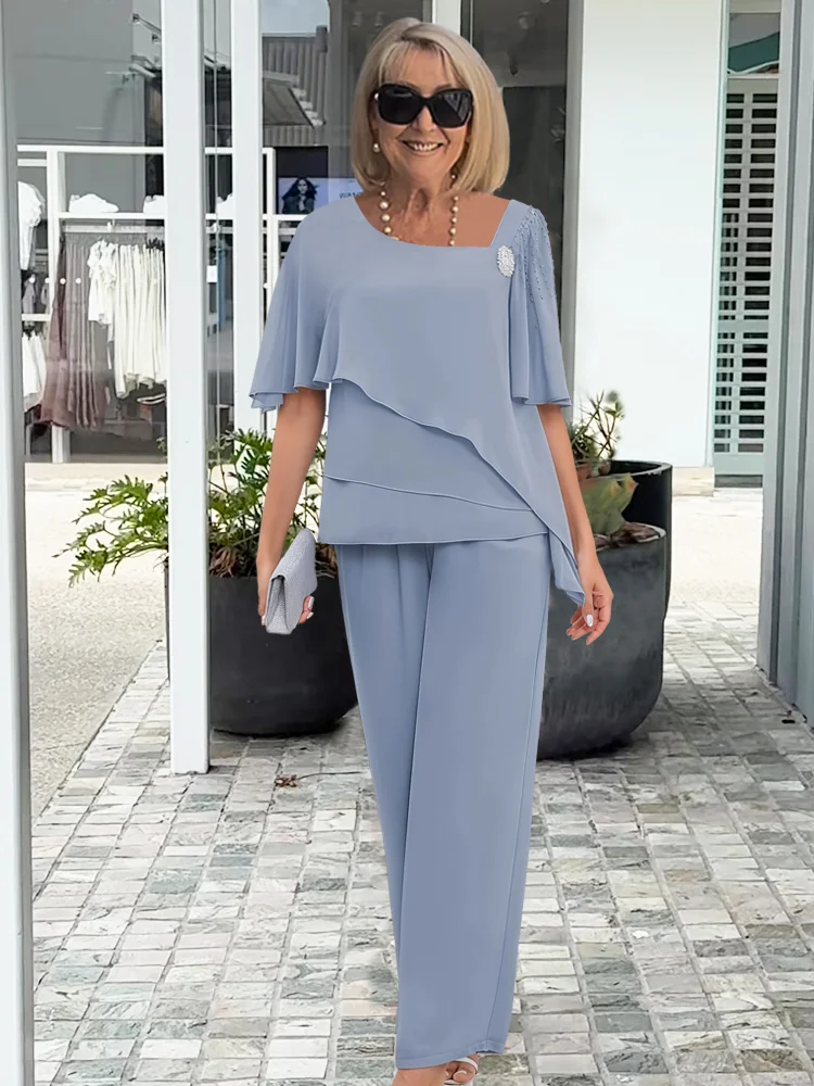 Women Pantsuit | Elegant Relaxed Two-Piece Set