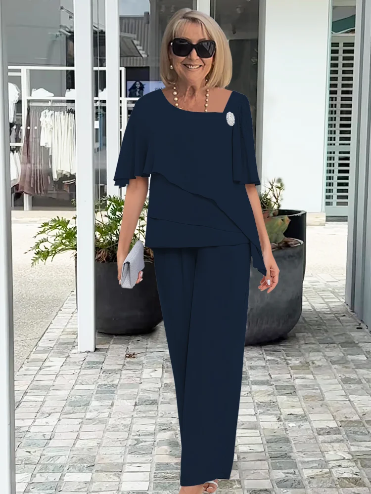 Women Pantsuit | Elegant Relaxed Two-Piece Set