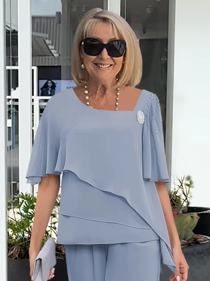 Women Pantsuit | Elegant Relaxed Two-Piece Set