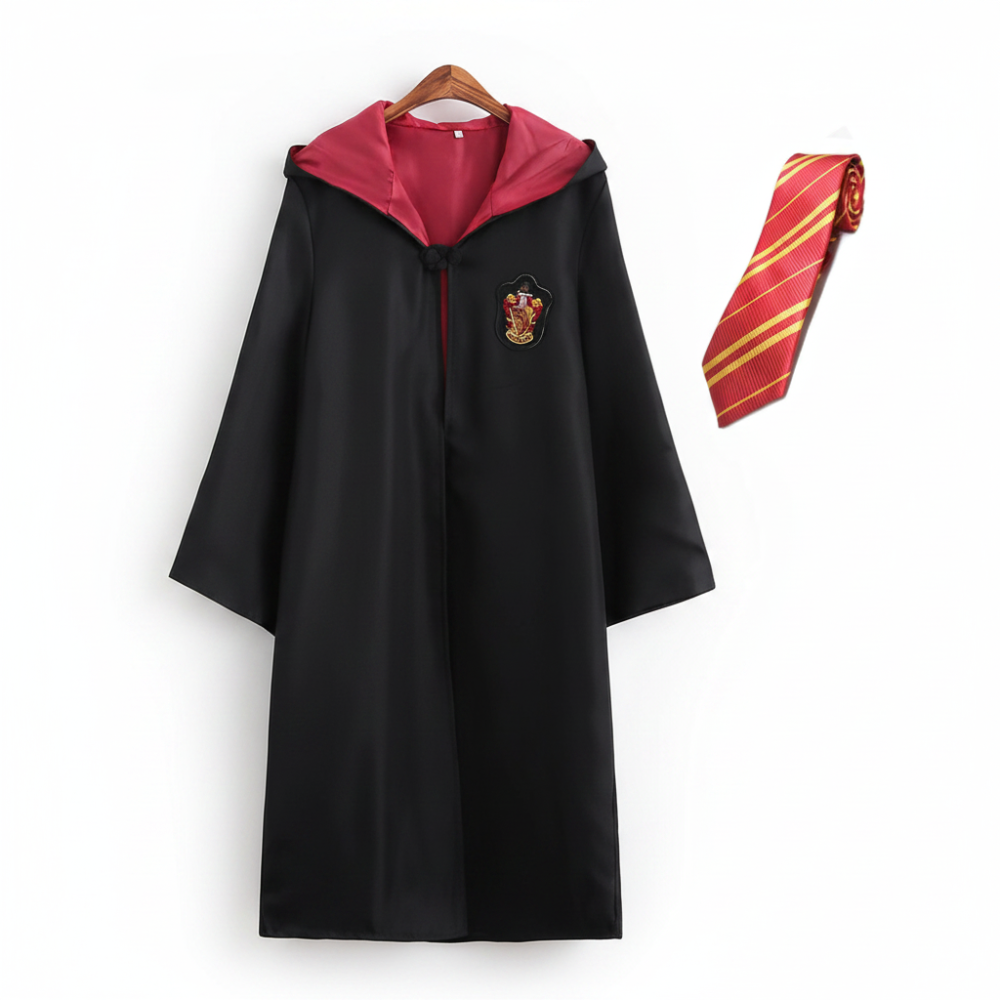 Harry Potter Gryffindor Robe | Wizard Cloak Set-Costume Set-Sasha Sydney