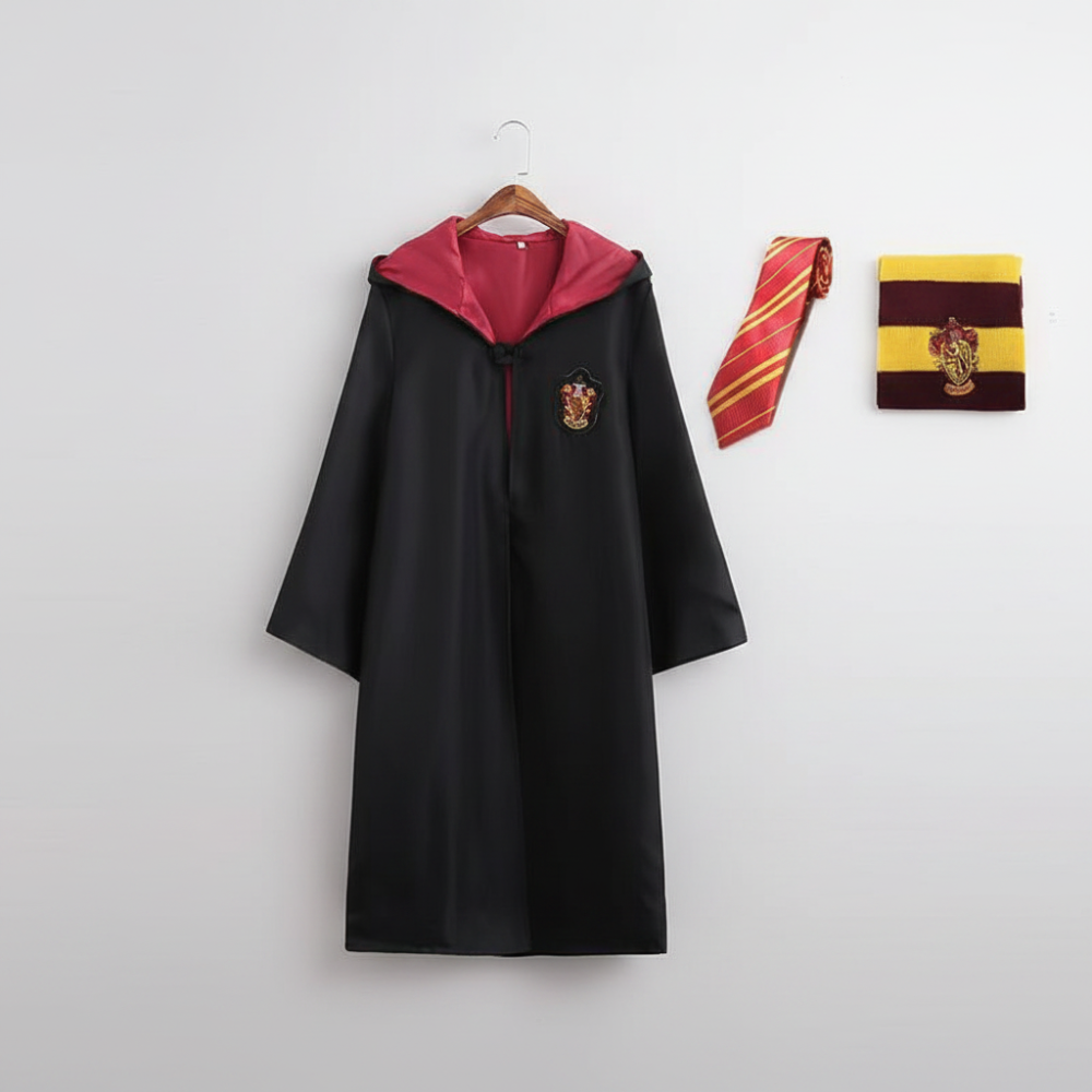 Harry Potter Gryffindor Robe | Wizard Cloak Set-Costume Set-Sasha Sydney