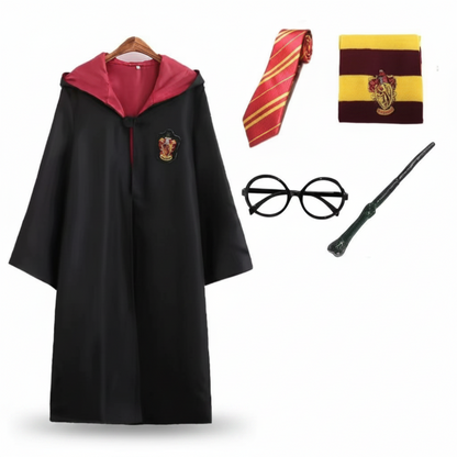 Harry Potter Gryffindor Robe | Wizard Cloak Set-Costume Set-Sasha Sydney