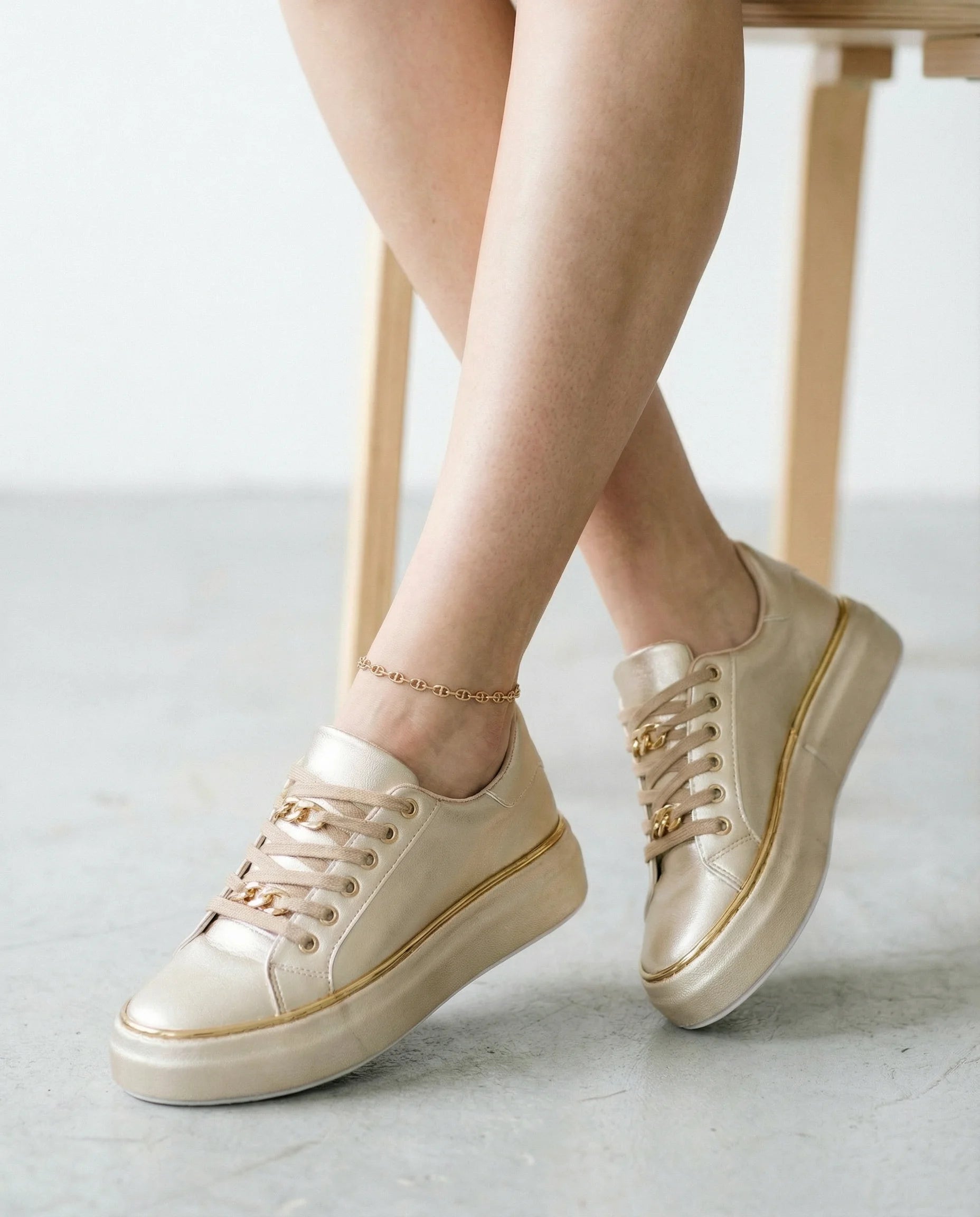 Women's Casual Chain Lace Shoes | Comfort Fit Everyday Wear-Women Shoes-Sasha Sydney