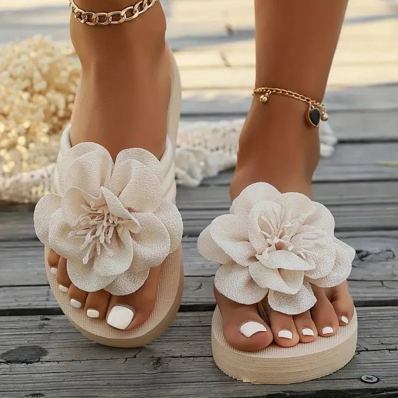 Women's Floral Sandals | Open Toe Platform Casual Wear 3