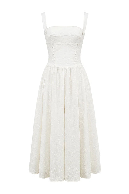 Women's Gingham Midi Dress | Square Neck Pocket Casual Wear 6