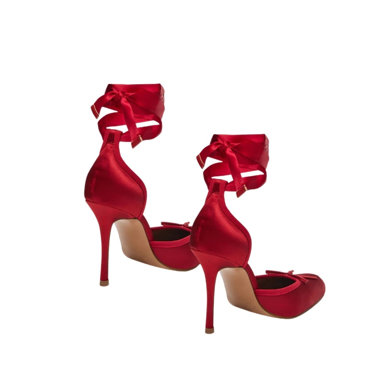 Women's Plain Heels | Ankle Wrap Bow Formal Wear 12