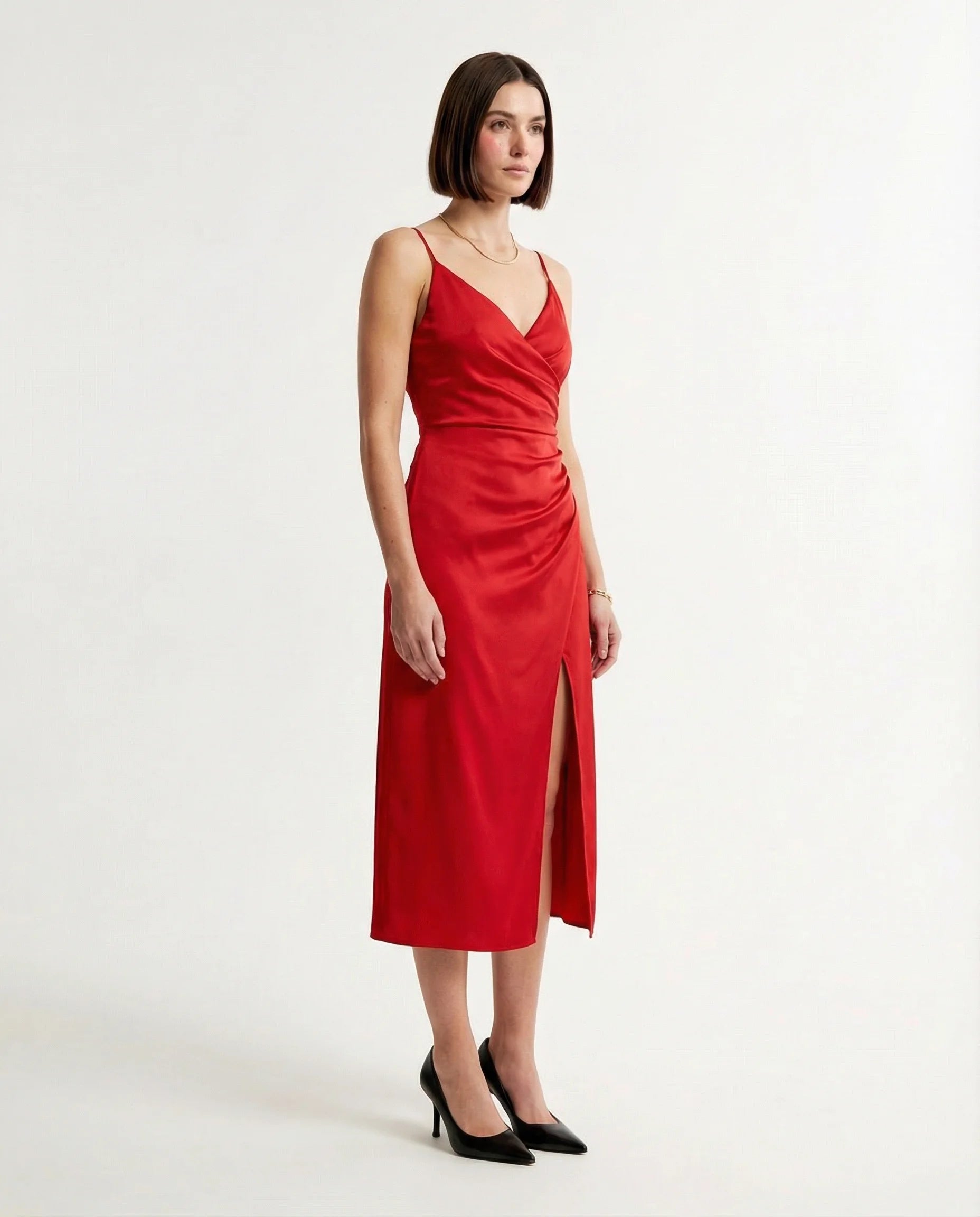 Women’s Evening Dress | Strap Slit Design-Women Dress-Sasha Sydney
