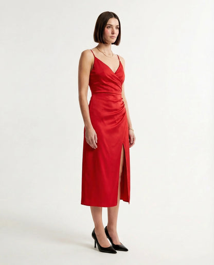 Women’s Evening Dress | Strap Slit Design-Women Dress-Sasha Sydney
